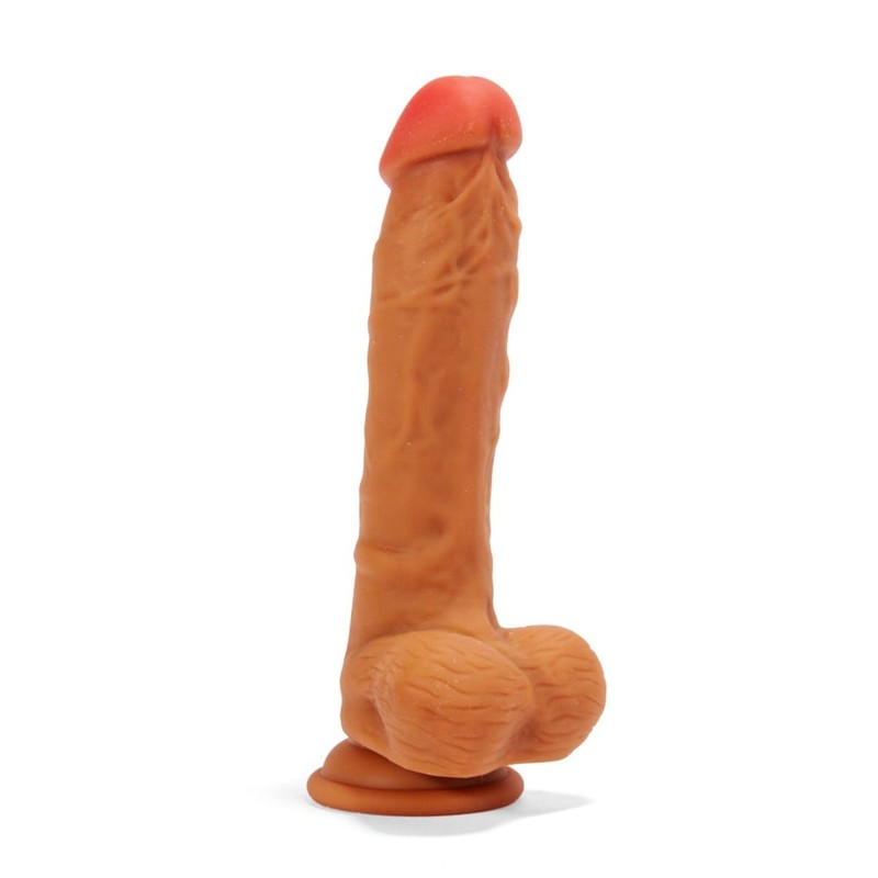 X-MEN braon dvoslojni realističan dildo — 21,3 cm — XMEN1917